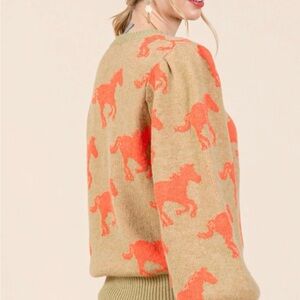 Horse knit sweater